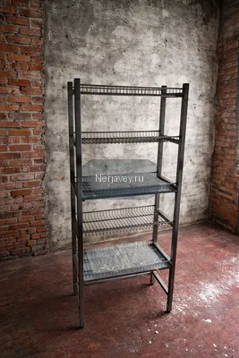 Стеллаж для сушки посуды 600×320×1800, 5 полок, AISI 304, поддон